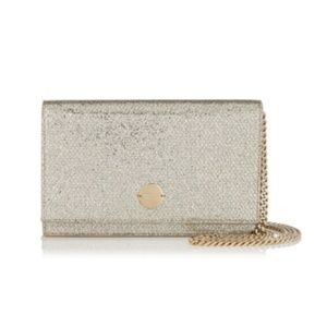 Jimmy Choo Florence Champagne Clutch Bag
